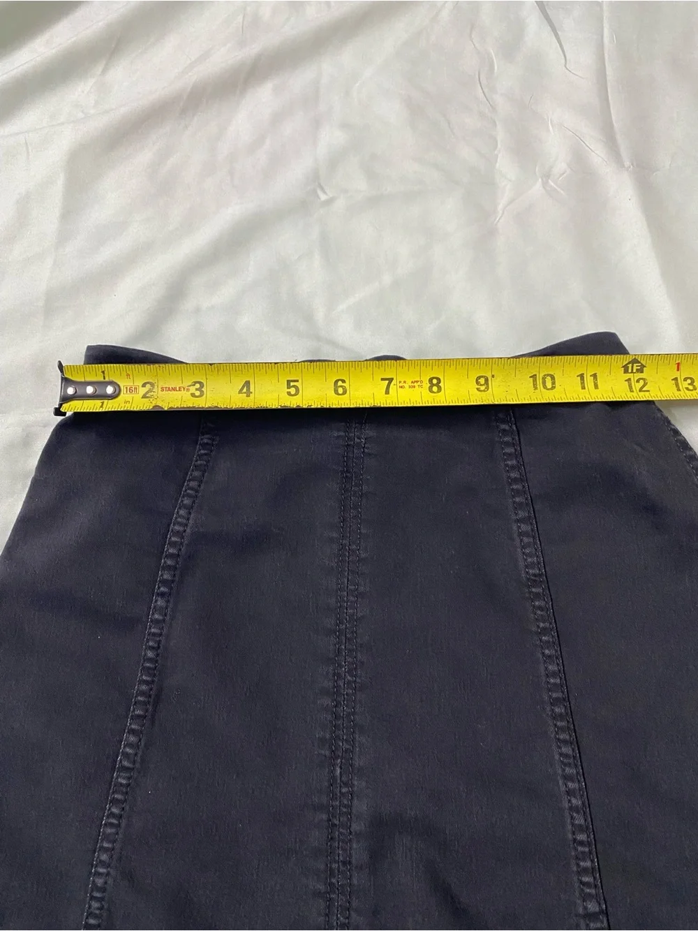 Free People Modern Femme Black Denim Mini Skirt Festival Concert Grudge - Size 2